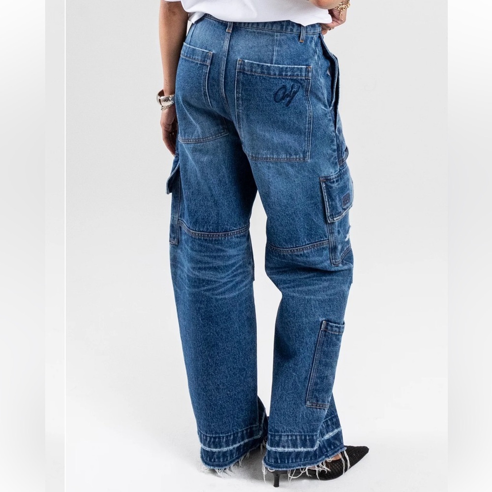 Only Daughters DAKOTA DENIM CARGO jean pants size XS / 25 - Picture 3 of 13